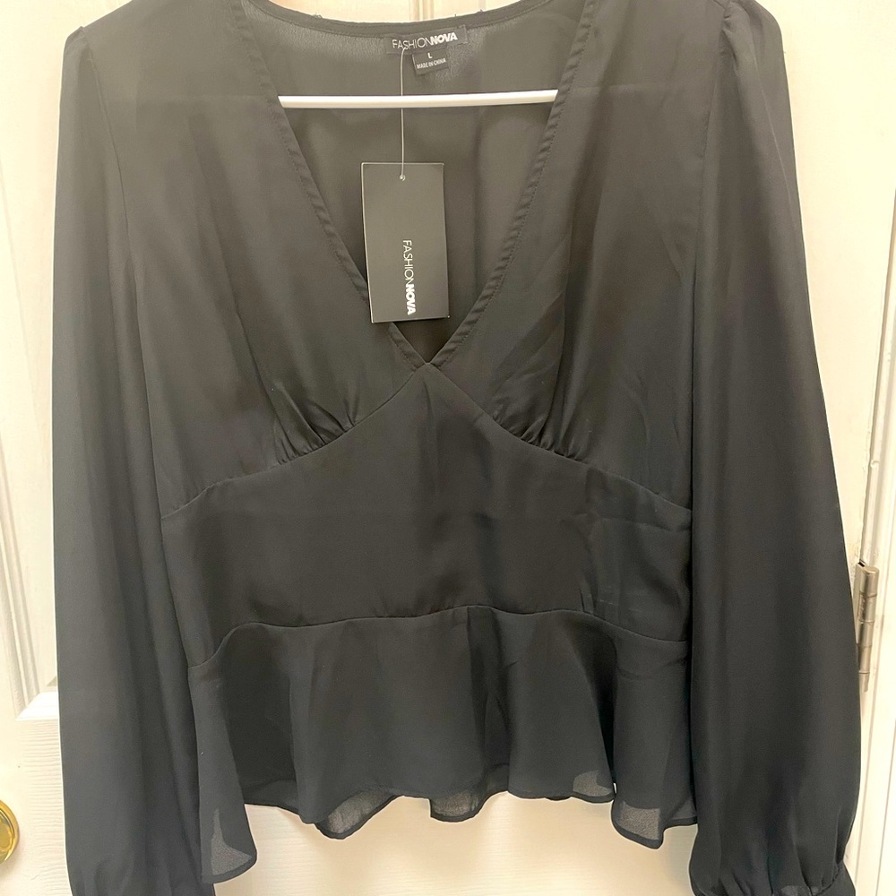 Long sheer shirt
